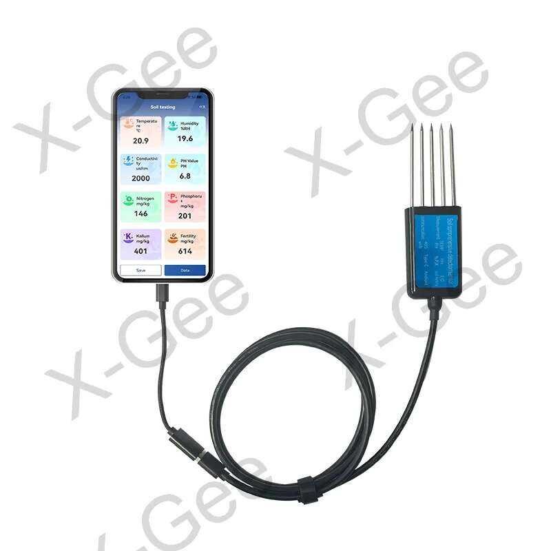 Factory X-Gee Portable USB Soil Sensor, 8In 1 Data Storage ...