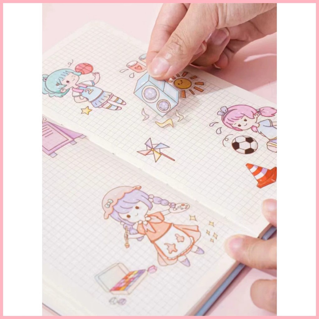 EF-25608#transparent stickers-assorted girl design(40PCS) | Shopee ...