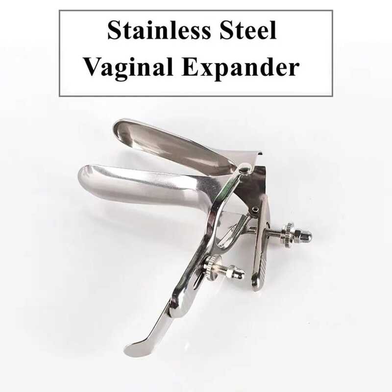 Stainless Steel Vaginal Extender Speculum Pussy Expansion Anal Expander ...