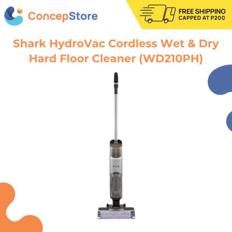 Shark Hydrovac Cordless Wet & Dry Hard Floor Cleaner (Wd210ph) 3 ...