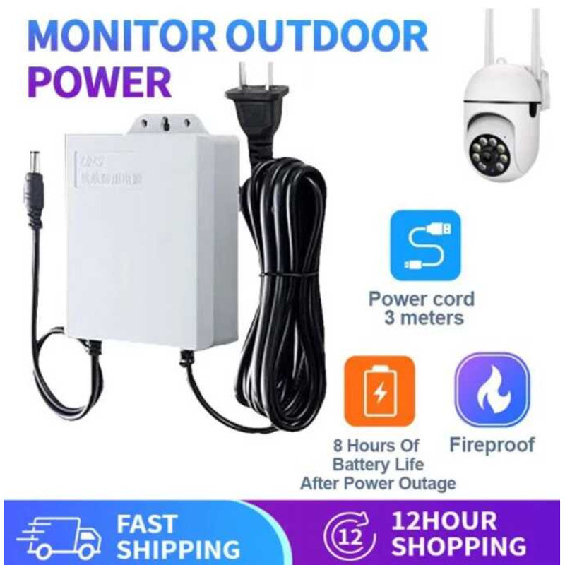 12V 1.5A Uninterruptible Mini Wifi Router Modem Backup Security UPS ...