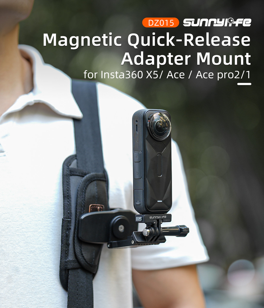 AMagisn Magnetic Quick Release Mount For Ace Pro 2 / X5 Composite Plastic Material Mount Insta360 X5 Accessories I.189199394 - View #11