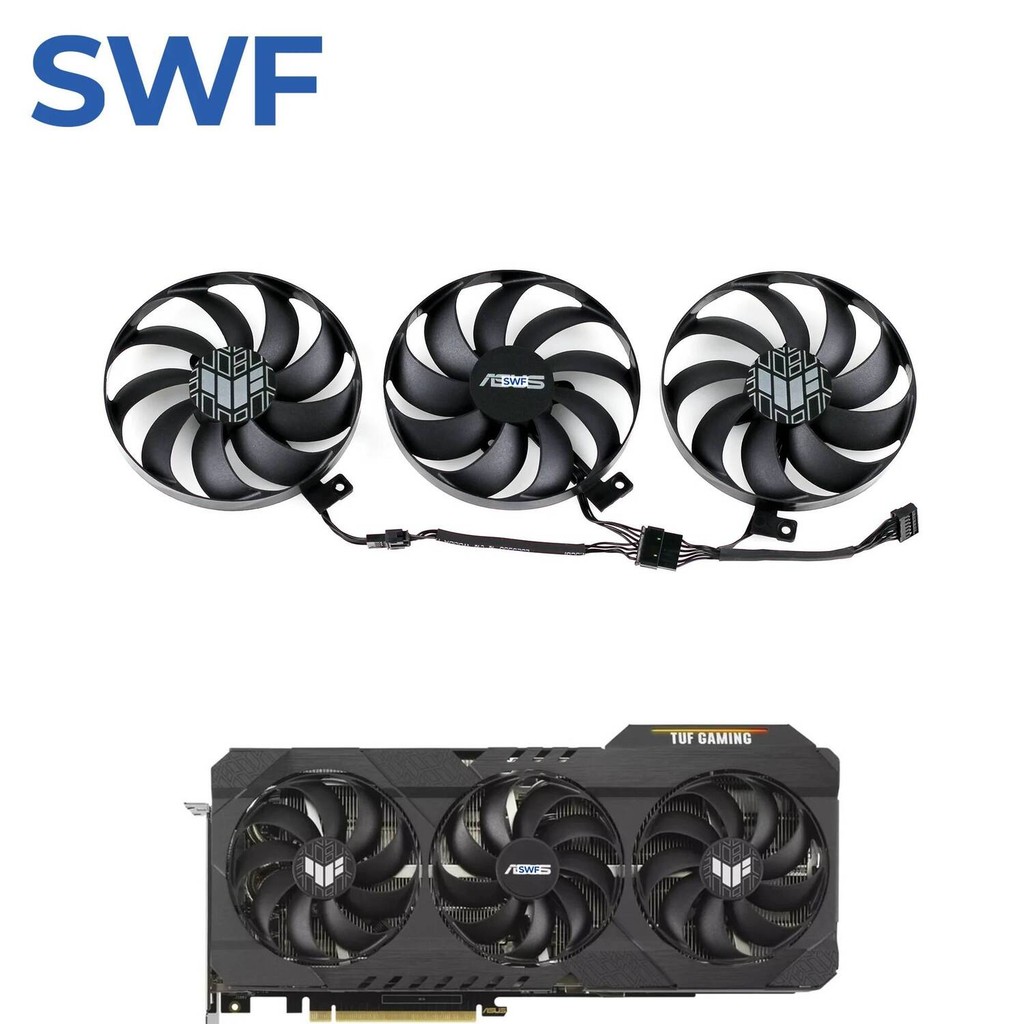 Ventola per scheda grafica MSI RTX 3060 3070 RTX 3070Ti 3080 3090 Ti GAMING X TRIO, ventola di ricambio GPU PLD09210S12HH (1