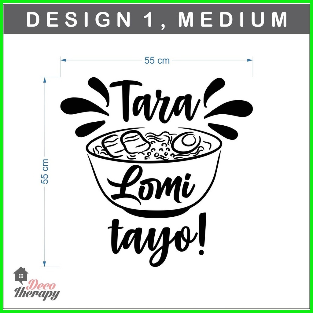 Tara Lomi Tayo Design 1 Wall Sticker Decotherapy | Shopee Philippines
