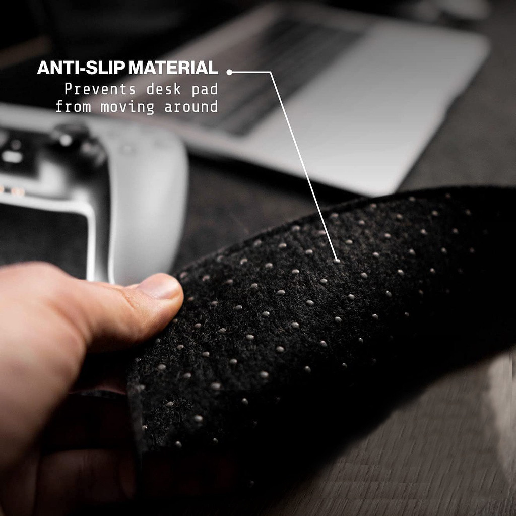 Sleek Design Large Felt Desk Pad PC Gaming Accessories Extended Mouse ...