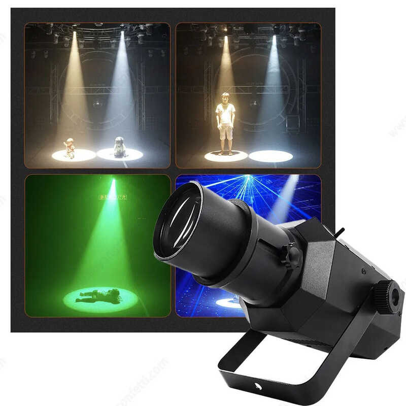 Focus Light Follow Spot Lamp Zoom LED Profilewedding Disco Night Club ...