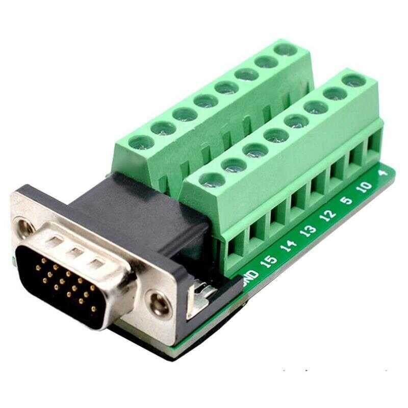 ☑♥ ZNG Three-Row Parallel Port Terminal DB15-G2VGA Solder-Free Header ...