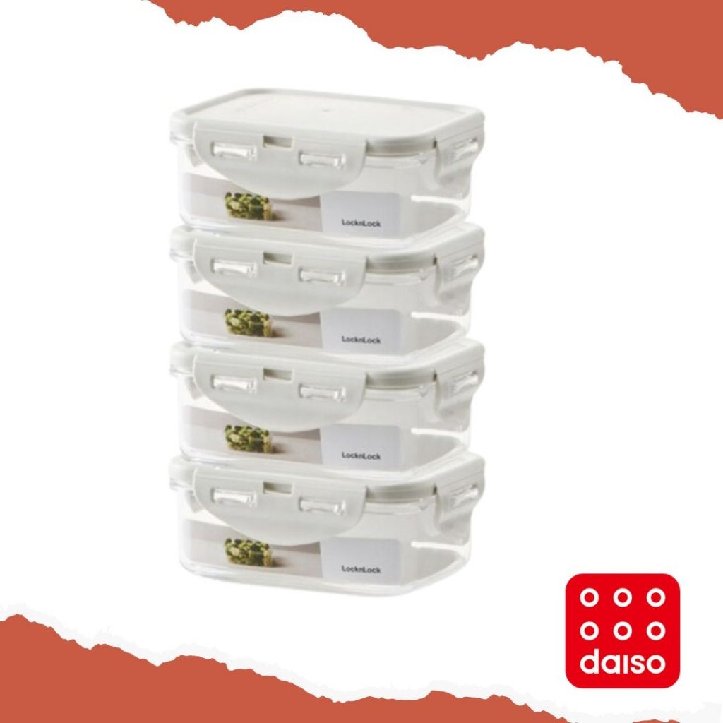 DAISO - Lock&Lock Antibacterial Stackable Airtight Containers ...