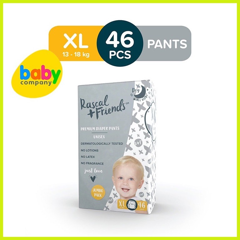 Rascal + Friends Diapers Pants Jumbo Pack - XL, 46 pads | Shopee ...