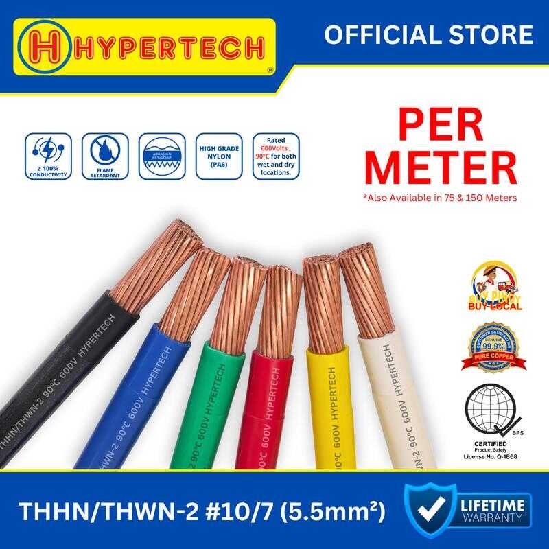 Hypertech Thhn/Thwn-2 Stranded Wire# 10/7 PER METER Pure Copper ...