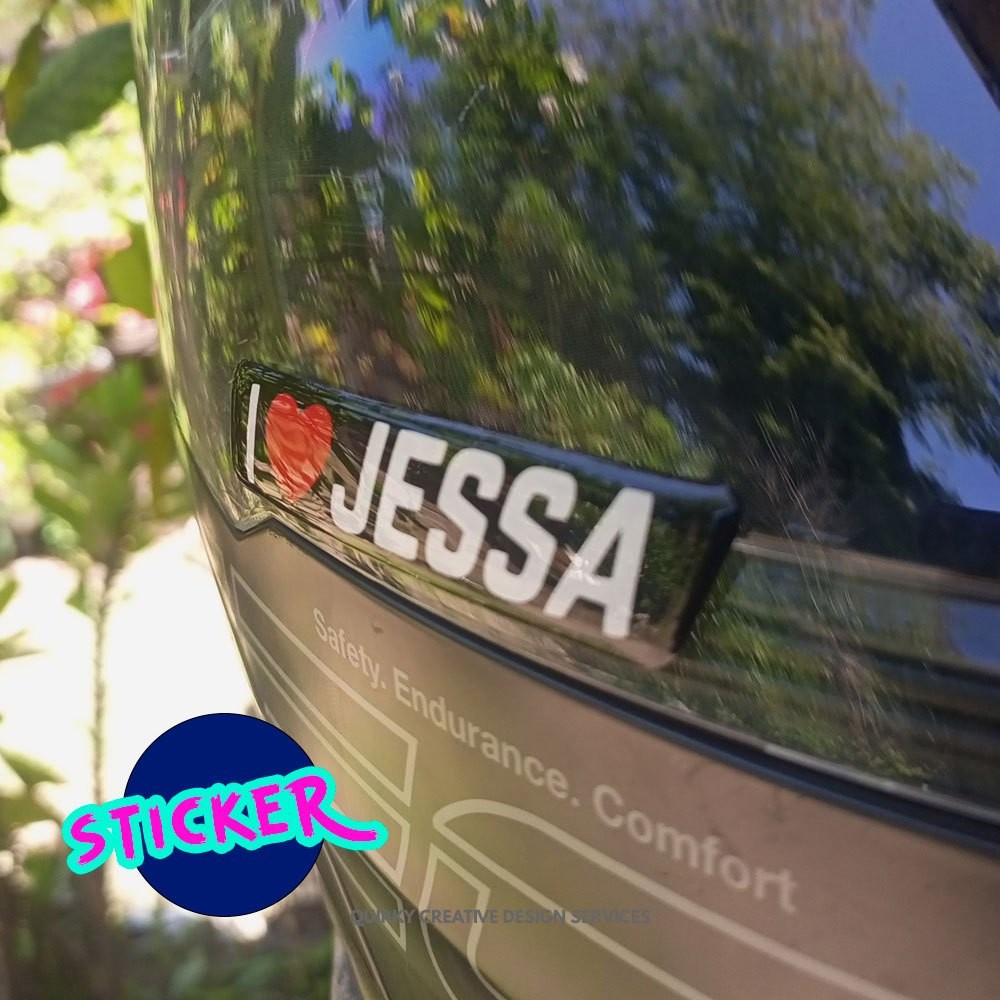 PERSONALIZED INAME EMBLEM STICKER WATERPROOF FLEXIBLE | Shopee Philippines