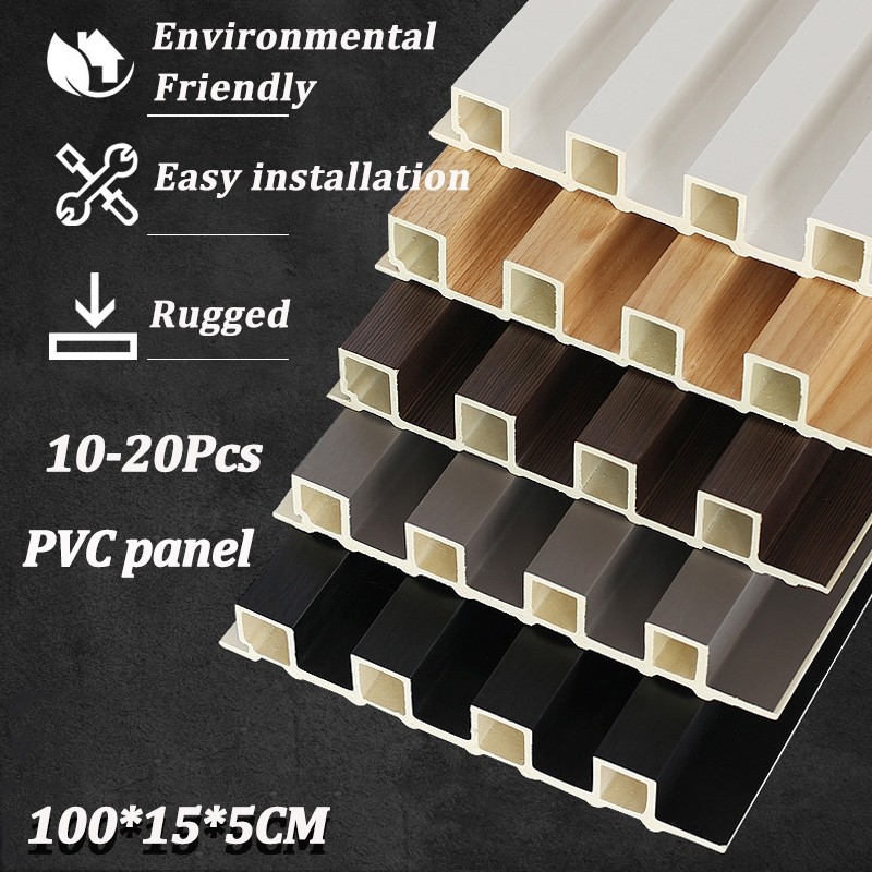 100*15CM PVC Wall Panel Wall Design Wood Panel Fluted Panel Board ...