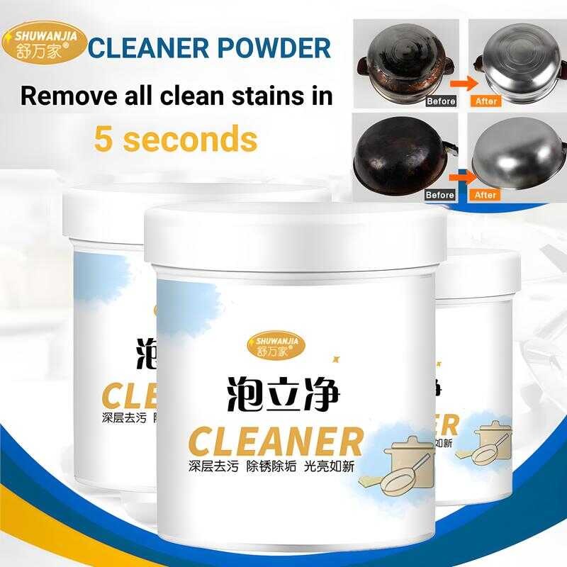Multi Purpose Kitchen Stainless Pot Bottom Cleaner Powder 250G Gloves ...