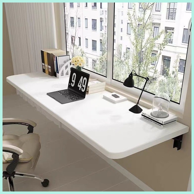 COD White/Black Wall Mounted Table Folding Table Study Table Computer ...