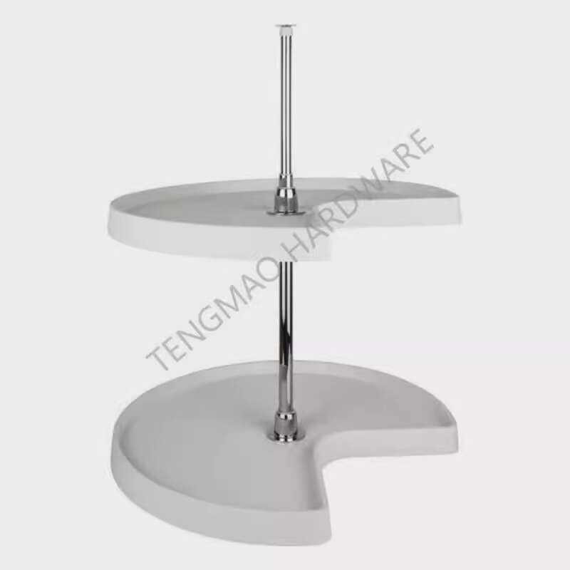 Cabinet 270 Degree Chrome Plated Rotating Double Layer Rack Storage ...