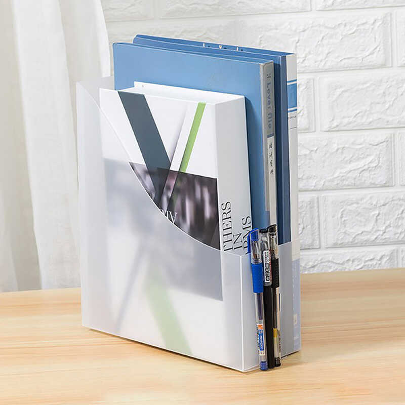 Transparent Frosted Desktop File Bar Office Data Storage Box Rack 3Ab ...