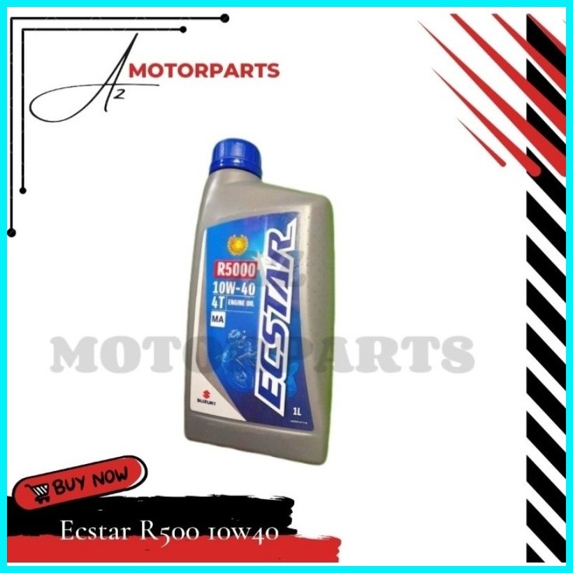 Suzuki Motorcycle Oil Ecstar R500 10w40 1L (10pcs) | Shopee Philippines