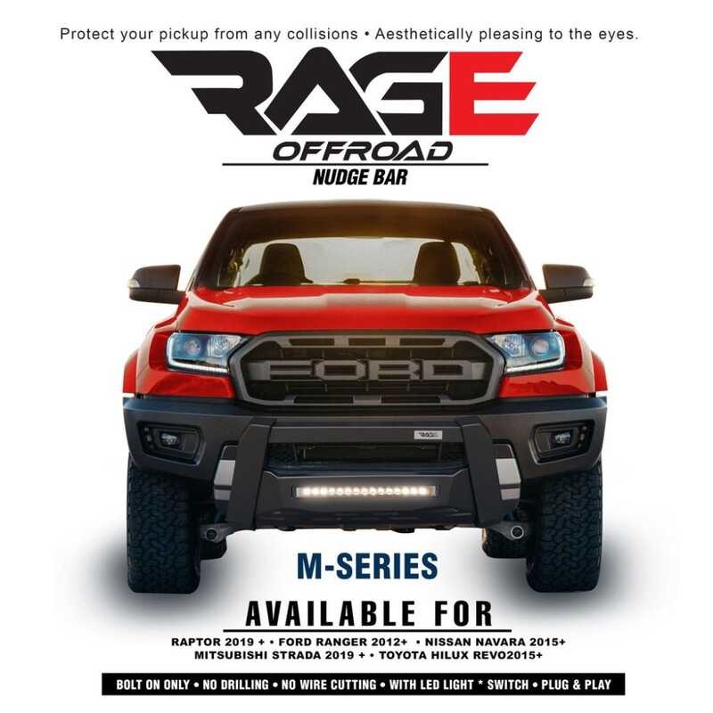 Ford Ranger / Raptor 2012 To 2025 M SERIES NUDGE BAR Front Bumper RAGE ...