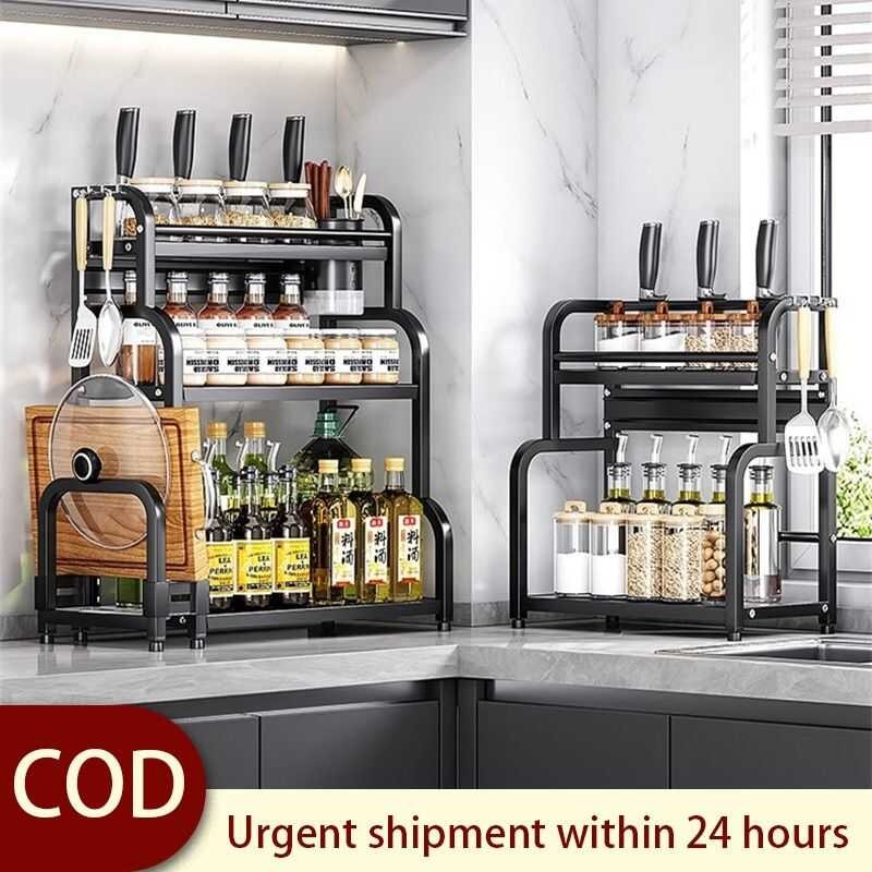 Spice Kitchen Dapur Rempah Stainless Steel Seasoning Storage Rak ...