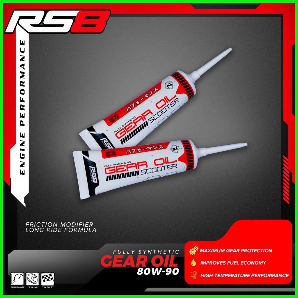 RS8 RACING LINE 10W-50 MA (100% Synthetic) 1 LITER +GEAR OIL | Shopee ...