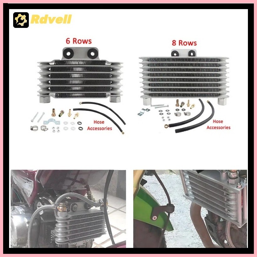 Original Oil Cooler With Free Hose Accessories 6 Row 8 Row RAIDER 150 ...