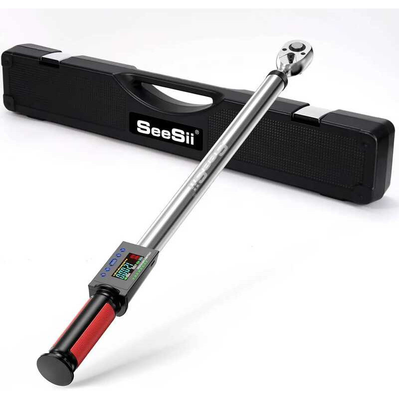 Seesii Digital Torque Wrench 1/2" Drive 340N.m 2% Torque Accuracy ...