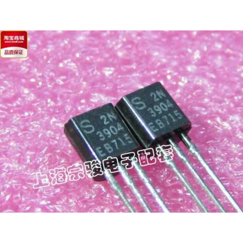 2N3904 3904 TO-92 NPN Transistor Triode Brand New Original ST | Shopee ...