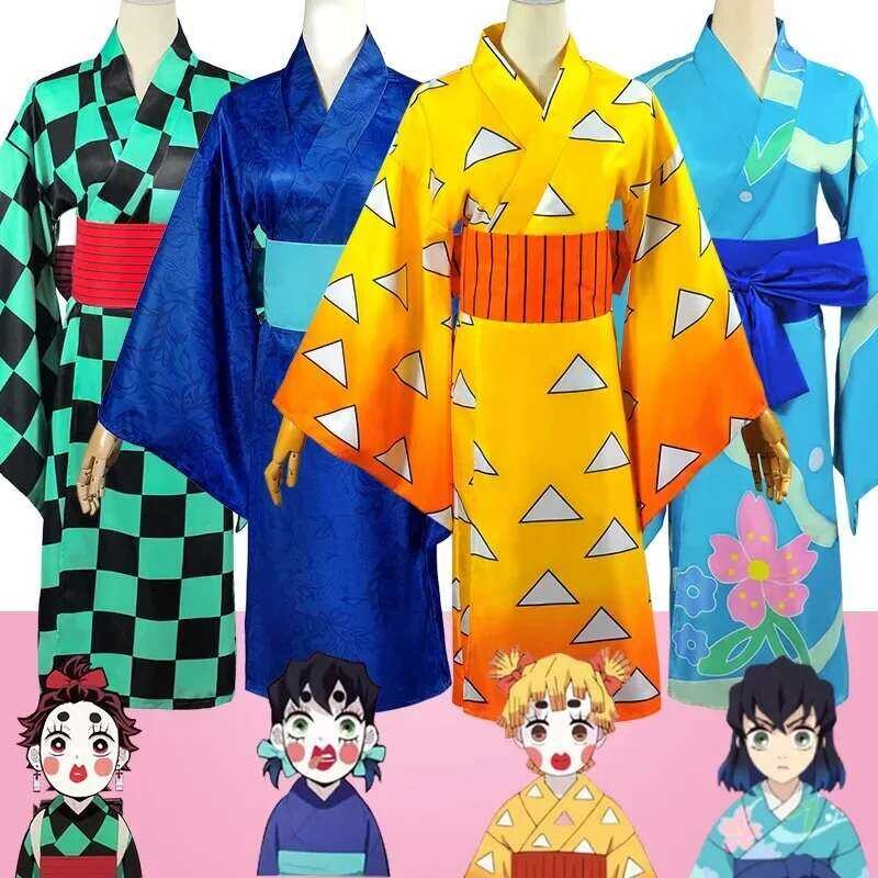 Y Kimet-Su No Yaiba Season 2 Agatsuma Zenitsu Anime Cosplay Costume ...