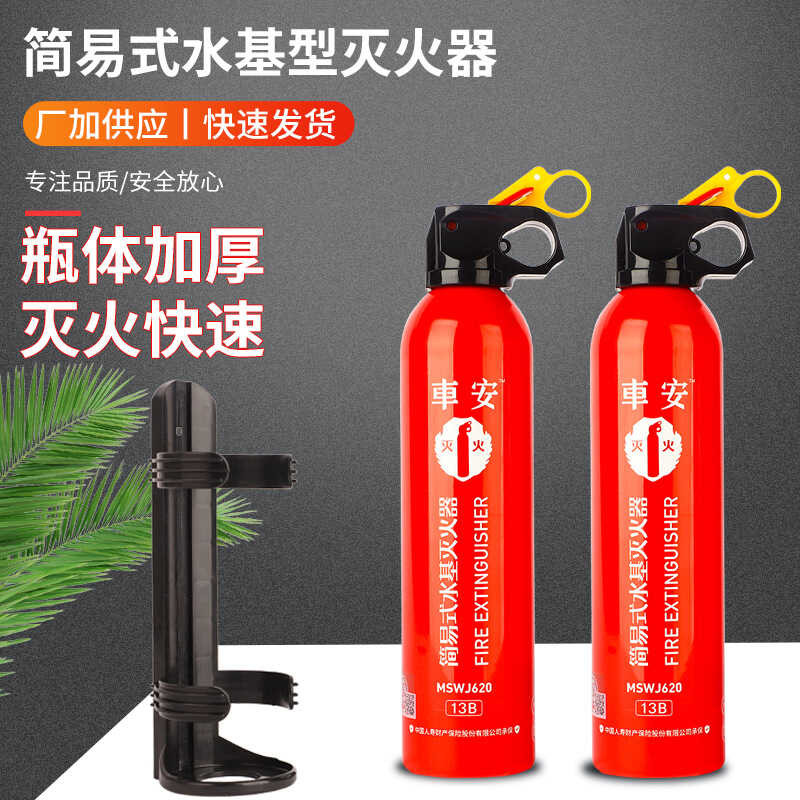 Simple Small Car-Mounted Fire Extinguisher Handheld 620ml Water-Based ...