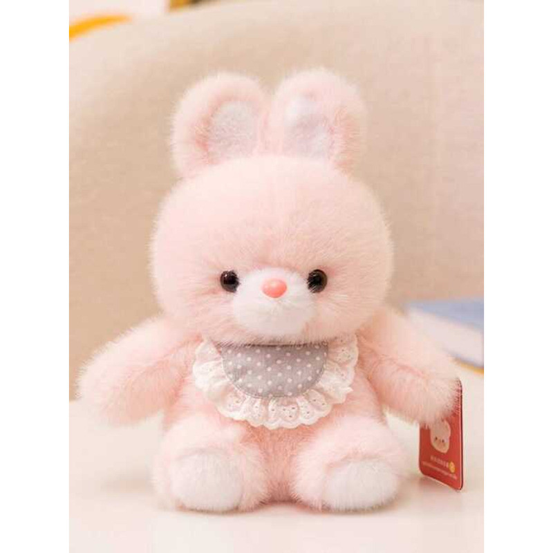 Cute Rabbit Plush Toy Desk Companion Doll Sleeping Hugging Stuffed ...