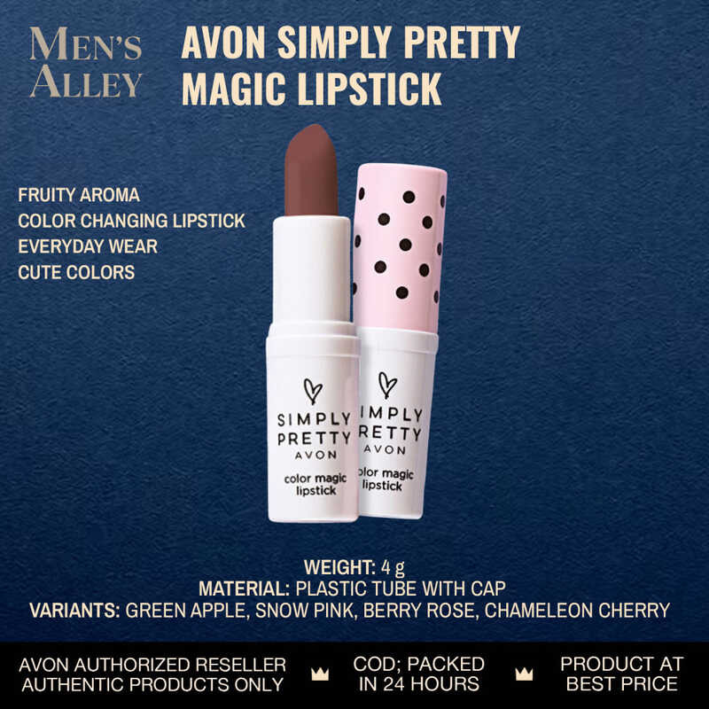 AVON Simply Pretty Magic Lipstick 4G: Snow Pink, Berry Rose, Chameleon ...