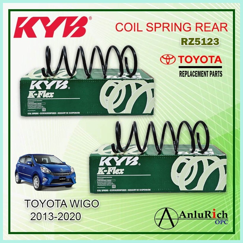KYB REAR COIL SPRING TOYOTA WIGO 2013-2020 RZ5123 (SET OF 2PCS ...