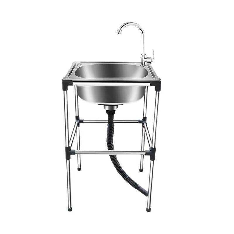 3 Face Simple Wash Basin Integrated Stainless Steel Wash Basin Rack ...