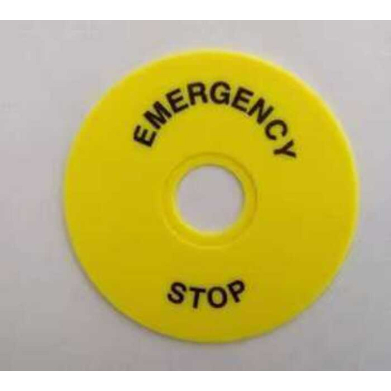 Button Switch Frame Inner 22mm Outer Diameter 60mm Yellow Warning ...