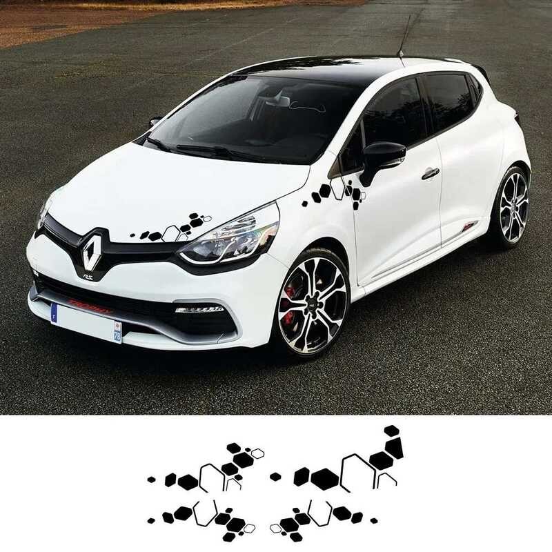 W 4Pcs Car Stickers For Renault Clio 1 2 3 4 5 IV RS V Style Graphics ...