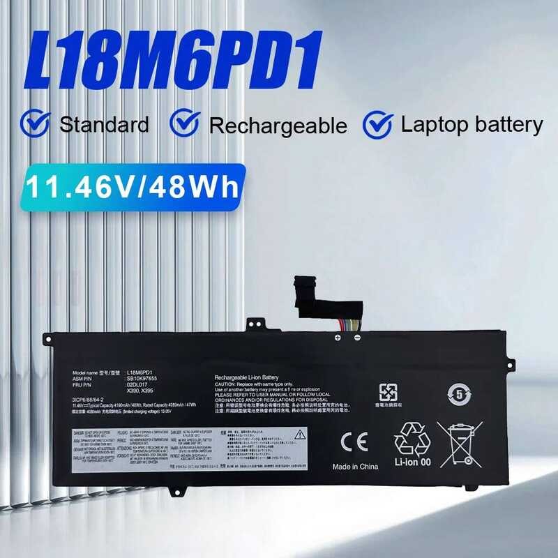 Batteria BLESYS Per Lenovo ThinkPad X390, X395, X13 Gen 1 | 48Wh, 11.46V, 3 Celle | Sostituisce L18M6PD1, L18C6PD1, L18D6PD1, L18M6PD2 | Garanzia 1 Anno