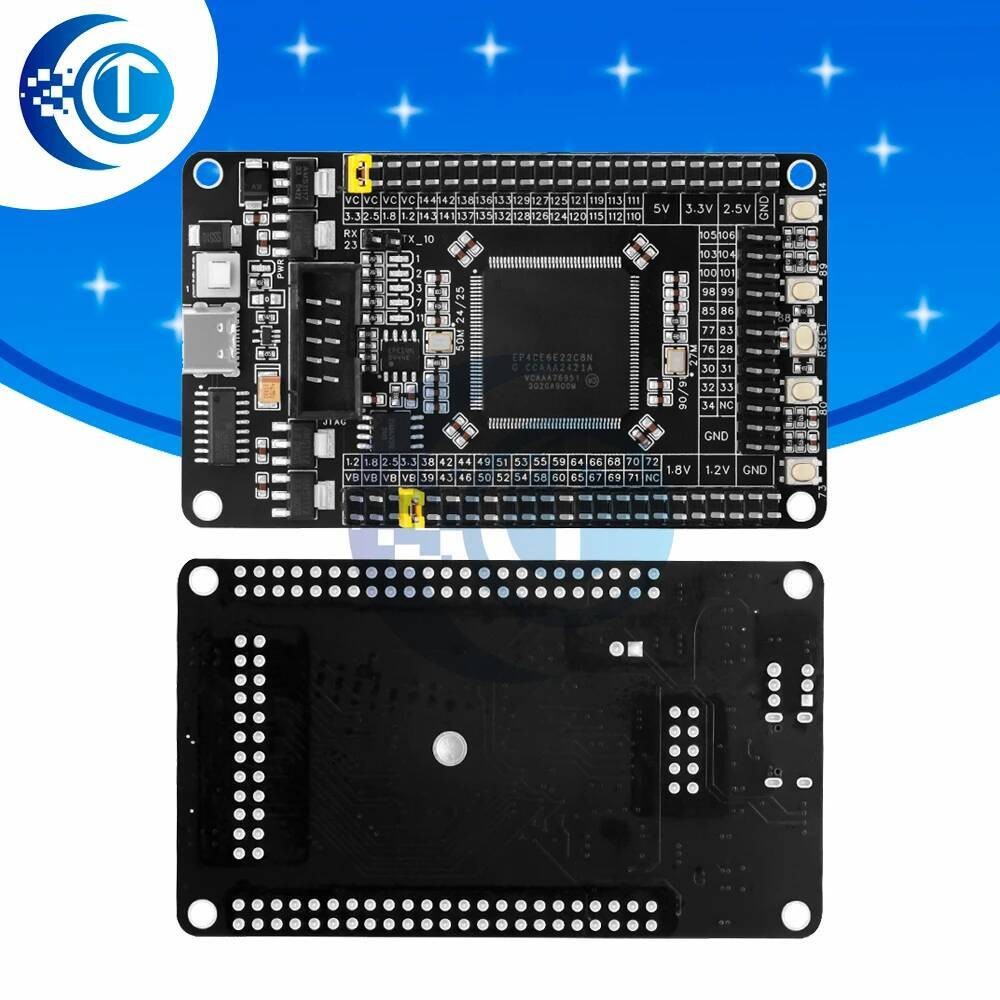 IV Cyclone EP4CE6E22C8N FPGA Development Board (Altera): 2.5V Core ...