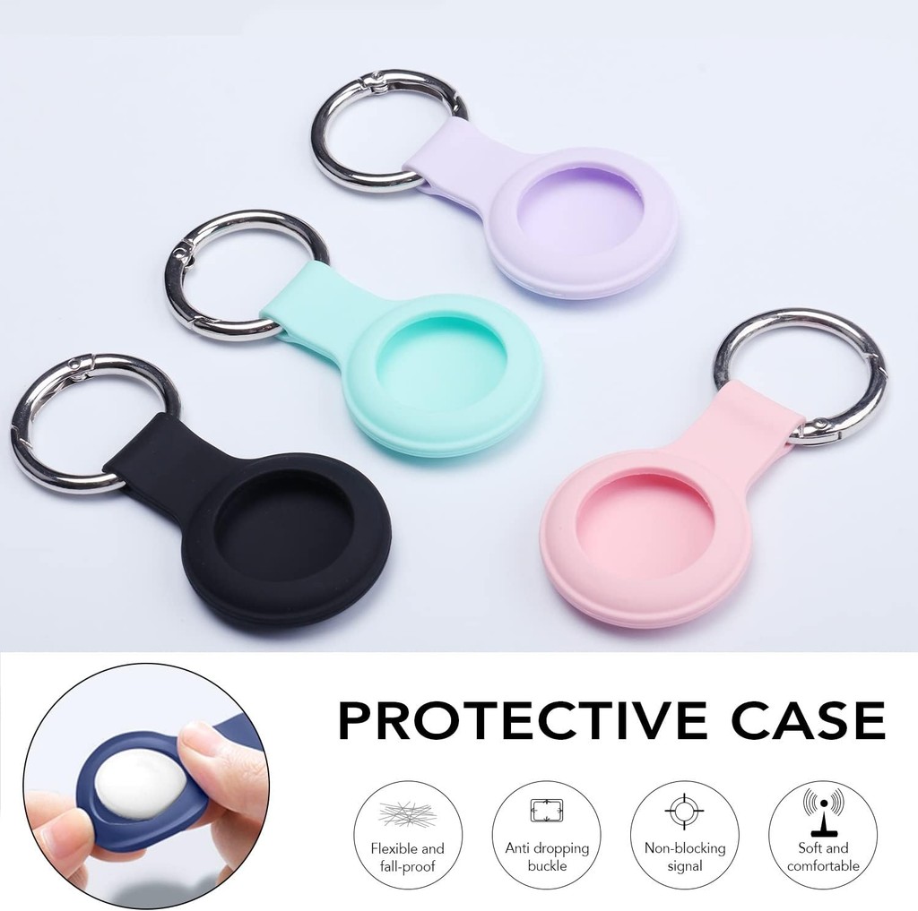Holder Case for AirTags Ultra Light Silicone Sleeve for AirTags Durable ...