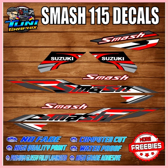SMASH 115 2018 Model Stock Decals Sticker | Shopee Philippines