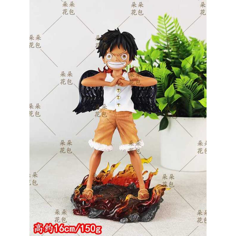 Hzw Anime Peripheral Model Red Angel Small Lufei Standing Posture Hand ...