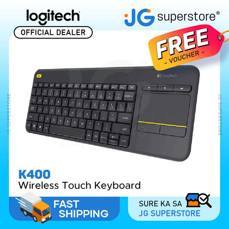 Logitech K400 Plus 2.4Ghz Wireless Touch Keyboard With Built-In Multi ...