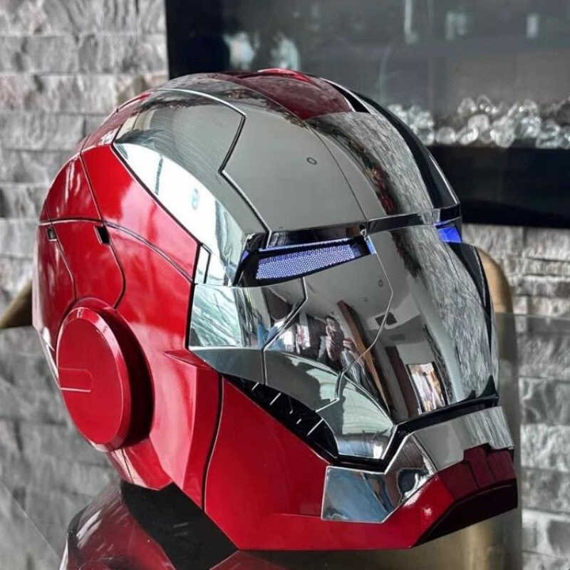 Jarvis Iron Man Electric Helmet Children Mask Wearable Adult Full Face ...