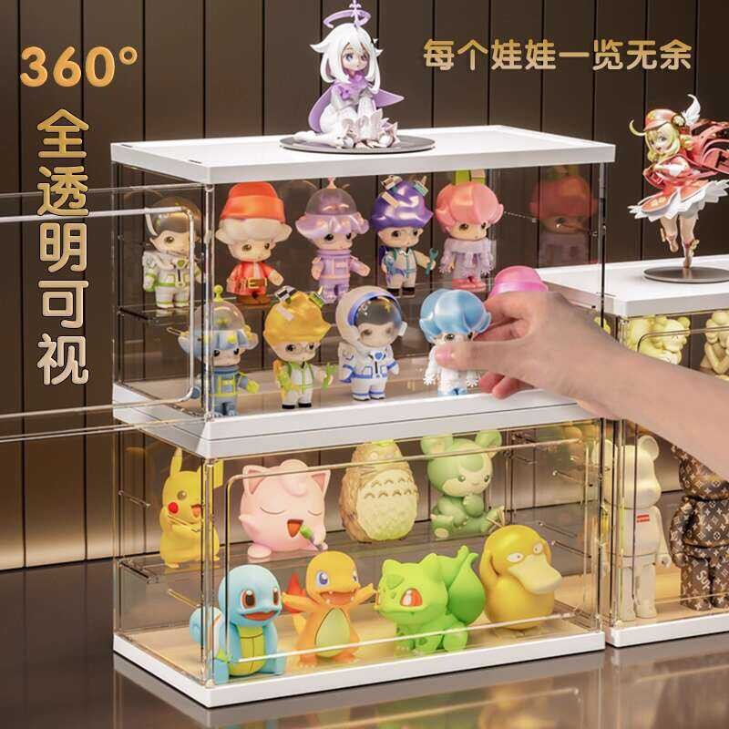 Bubble Mart Blind Shelf Storage Rack Figurine Wall Dustproof Box Stand ...