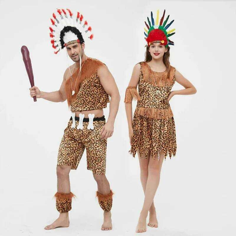 Xj Adult Uni Indian Indigenous Costumes Halloween Cosplay Aboriginal ...