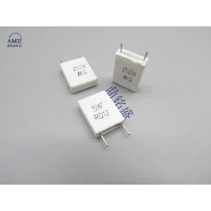 10 Resistenze Cementizie 5W Non Induttive – Valori Da 0.01R A 0.5R – Precisione 5%