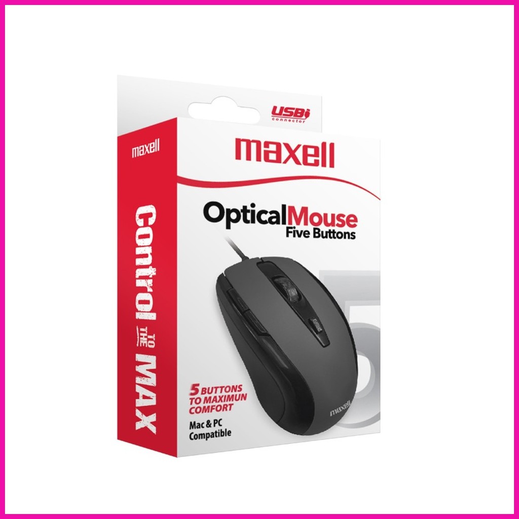 Maxell Optical Mouse 5 Buttons | Shopee Philippines