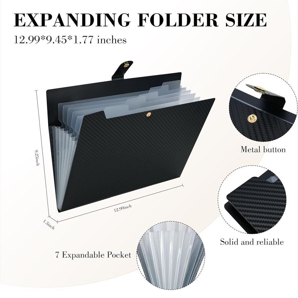 5/13 Pocket Folder Labels Letter Size Expanding FileFolder Organizer ...