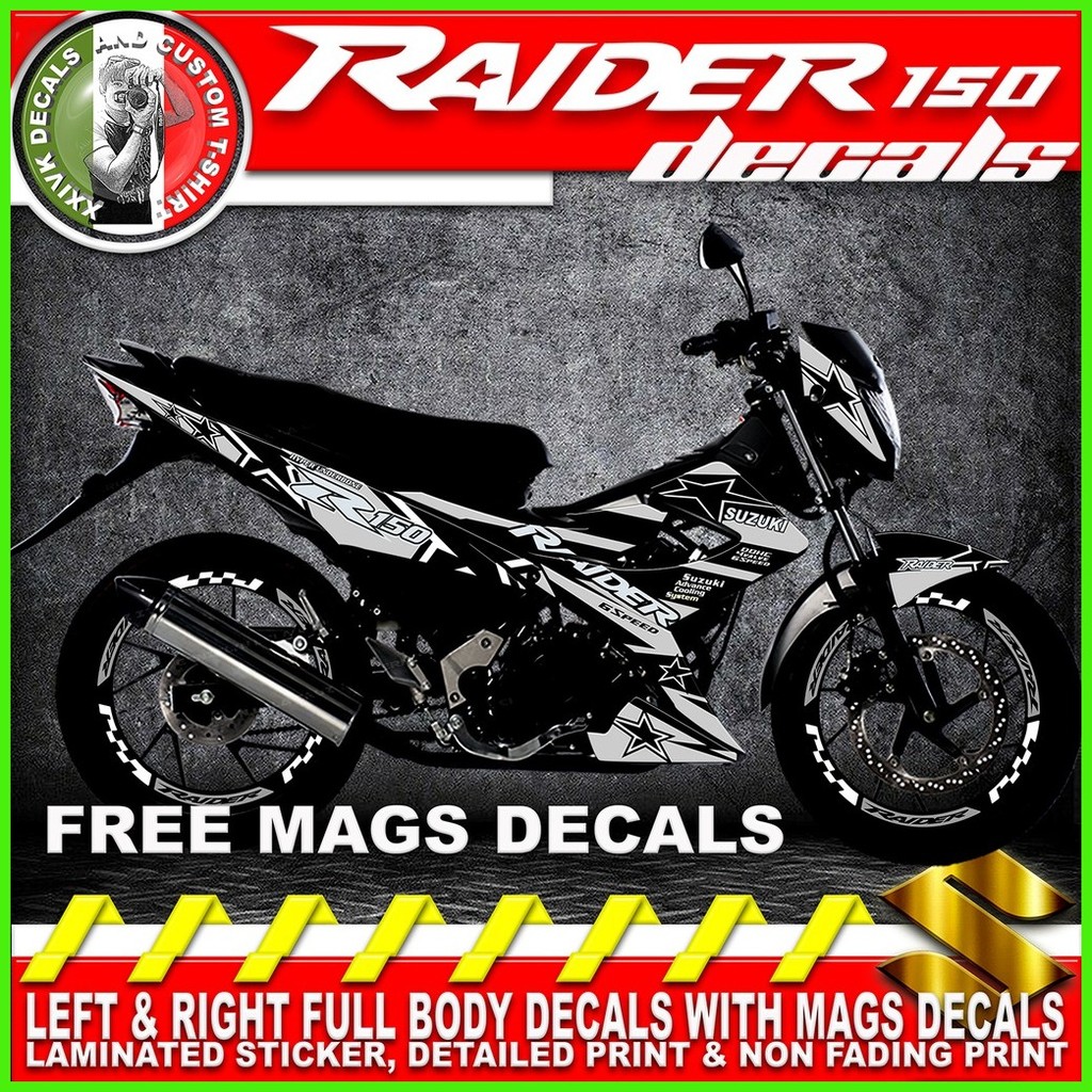 RAIDER 150 DECALS / STICKER STAR EDITION | Shopee Philippines