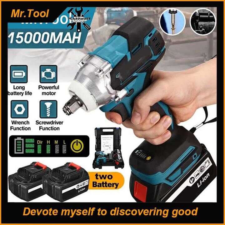 Mr Tool Cordless Impact Wrench 1200Vf Brushless Heavy Duty Ratchet ...