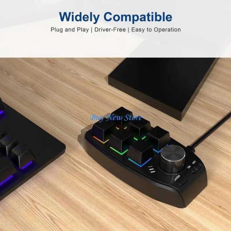B2 20Ce 2 Ro Keyboard Knob 6 Keys 1 Nical One-Handed Keypad Game Ropad ...